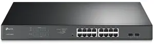 Managed L2 Gigabit Ethernet Network Switch TP-Link TL-SG1218MPE with PoE Support 1U Black