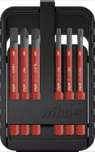 Wiha slimBit electric 45804 Набор бит 6-предметный Шлиц Phillips Pozidriv TORX
