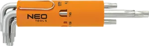 Neo Zestaw kluczy trzpieniowych torx typ L T10-T50 8szt. (09-514)
