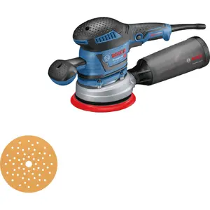 Bosch Professional GEX 40-150 Ekscentriskā slīpmašīna, 400 W, 150 mm disks, ātruma regulēšana, vibrācijas slāpēšana