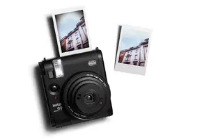 Камера мгновенной печати Fujifilm Instax Mini 99 Черный с размером снимка 62 x 46 мм, ЖК-дисплеем, электронным затвором и встроенной вспышкой