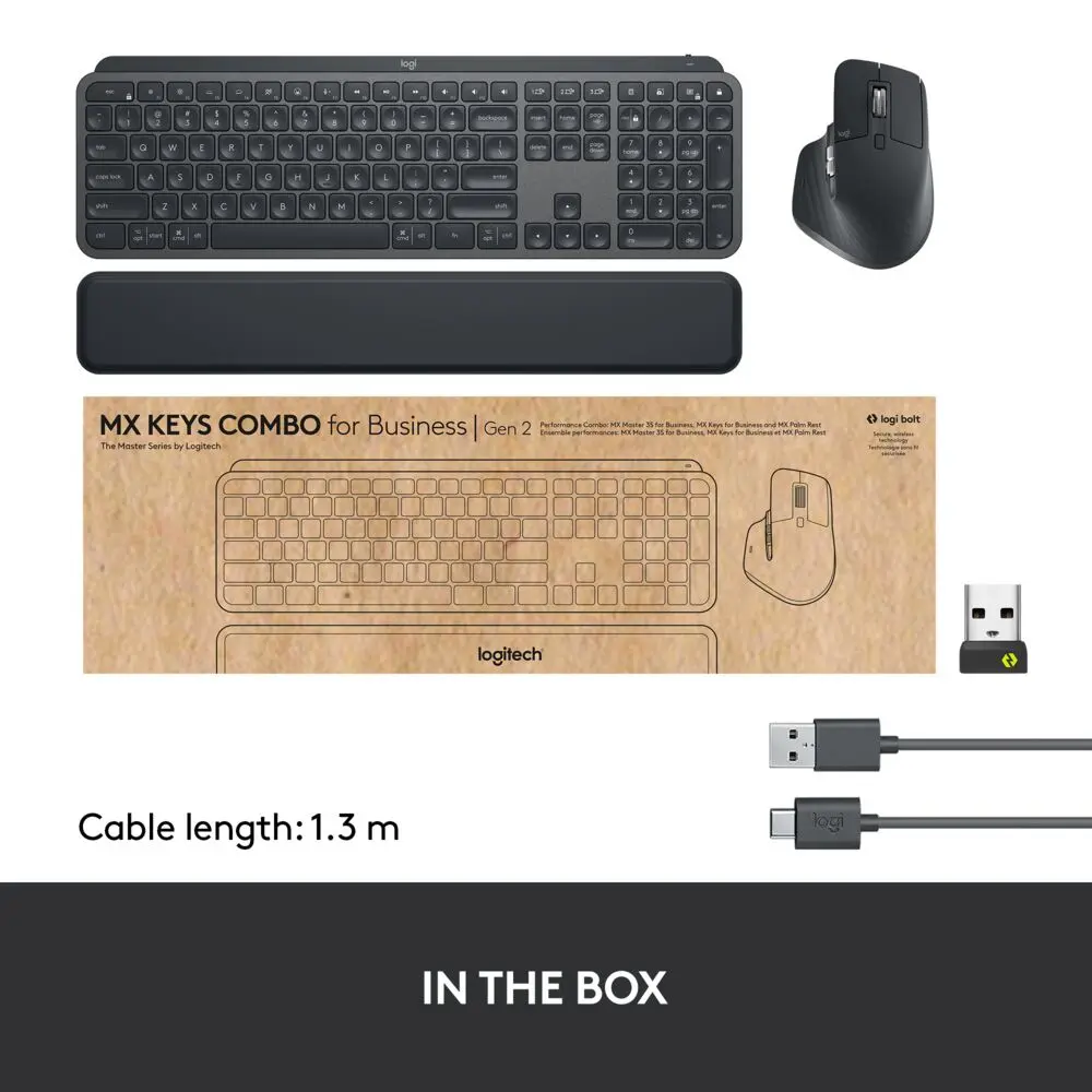 Logitech Master MX Keys Combo for Bussiness keyboard 920-010933 Photo 14