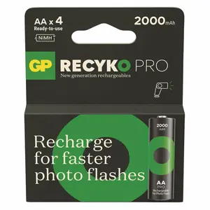 GP Batteries Mignon AA Rechargeable Battery NiMH 2000 mAh 1.2 V 4-Pack