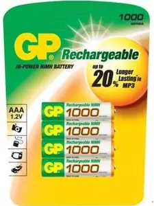 GP Batteries 1/3 AAA NiMH Rechargeable Battery 170 mAh