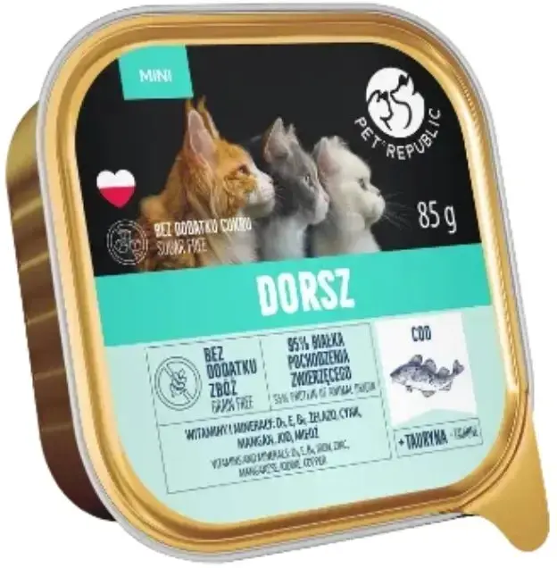 Mitrā kaķu barība pastēte Pet Republic