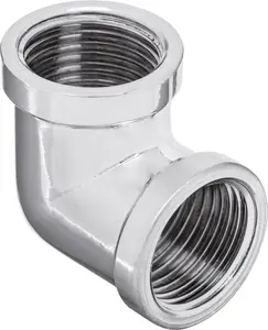 Invena ZC-02-015 1/2" Chrome Plated Pipe Elbow Fitting