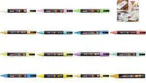 POSCA PC-5M Pigment Marker, Grape Green, Round Tip, Line Width 1.8 - 2.5 mm