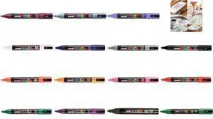 POSCA PC-5M Pigmenta marķieris meža zaļš apaļš gals 1,8-2,5 mm