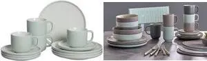 Ritzenhoff & Breker Coffee Set Jasper Mint 12-Piece Stoneware with Glossy Glaze