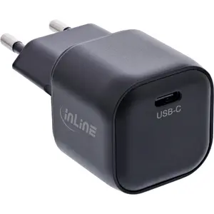 InLine 31509A Universal Mobile Device Charger USB-C GaN AC 100W Black Fast Charging
