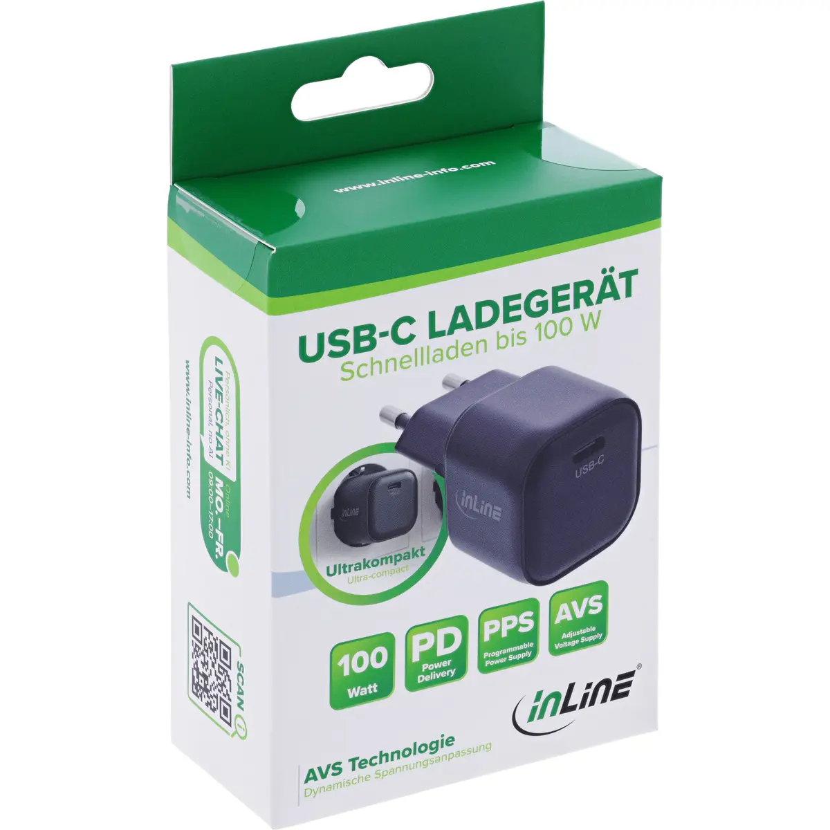 Зарядное устройство InLine 31509A USB-C GaN 100Вт Photo 4