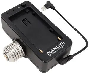 Nanlite BT-BA-SNP-E27 Battery Adapter with E27 Head for Sony NP-F Batteries