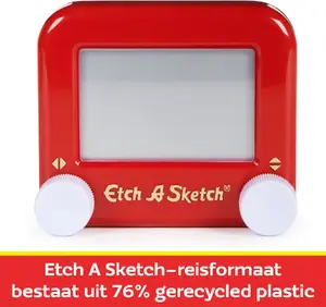 Механическая игрушка для рисования Spin Master Etch A Sketch Pocket с волшебным экраном и ручками управления