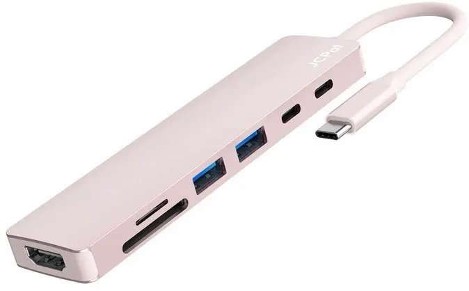 Jcpal Linx 7-in-1 USB-C centrmezgls ar