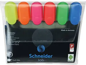 Schneider Zakreślacz Job 6 sztuk mieszanka kolorów