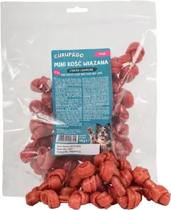 Chrup&Go Mini sasiets kauls ar pīli un jēru pieaugušiem suņiem 500g