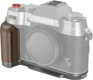 SmallRig 4736 Wooden L-Shape Grip by Monroe for Fujifilm X-T50 Charcoal Silver Camera