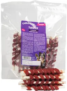 Suņu kārums Chrup&Go Twister ar jēra gaļu pieaugušiem suņiem 500g