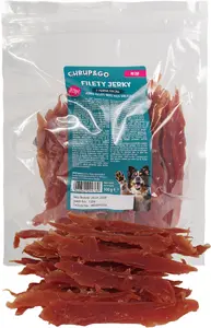 Chrup&Go Suņu kārums Pīles krūtiņas jerky filejas pieaugušiem suņiem 500g