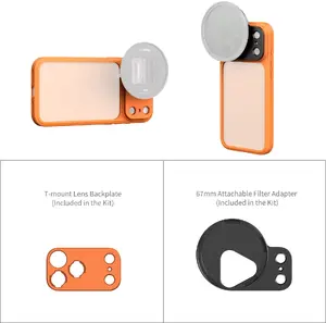 SmallRig 5792 FilMov Lightweight Photography Bumper Case for iPhone 17 Pro Orange