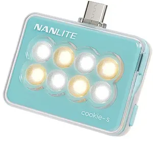 Nanlite Cookie-s LED Selfie Light Cyan Blue