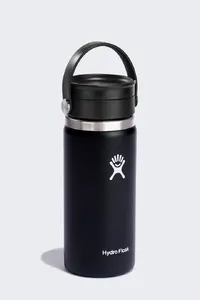 Термокружка Hydro Flask Wide Flex Sip Lid 473 мл черная с крышкой для питья