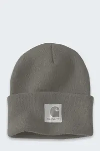 Czapka zimowa damska Carhartt Satin Lined Cuffed Beanie - dusty olive