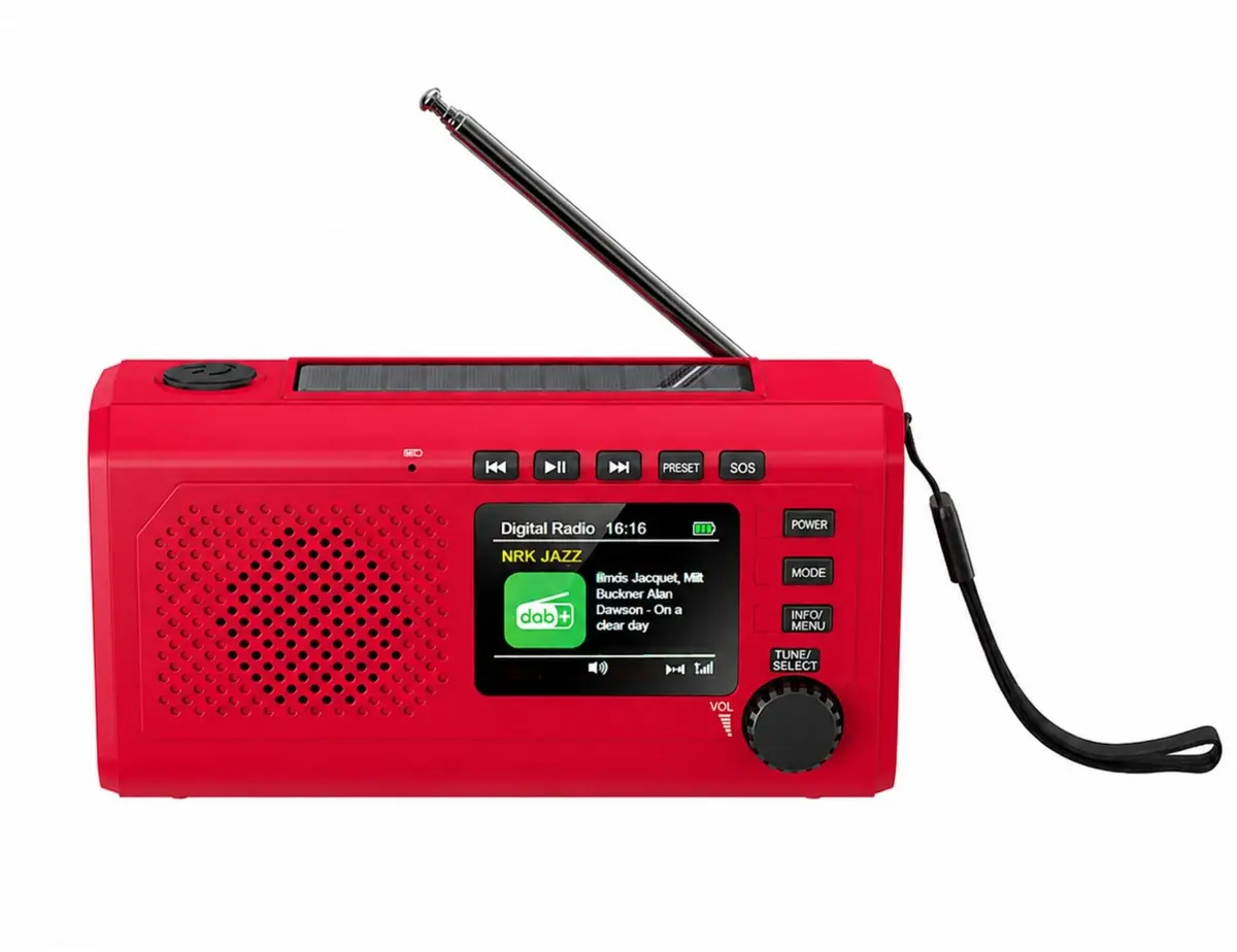 Reflexion TRA2757DAB+ sarkans portatīvais radio ar