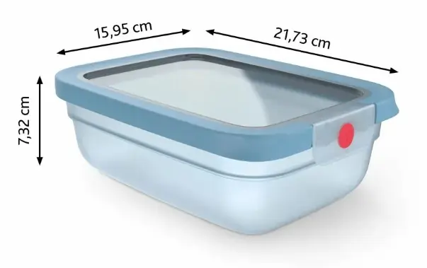 Tefal oneClick N1210710 Pārtikas konteiners 1.2 L Zils Photo 2