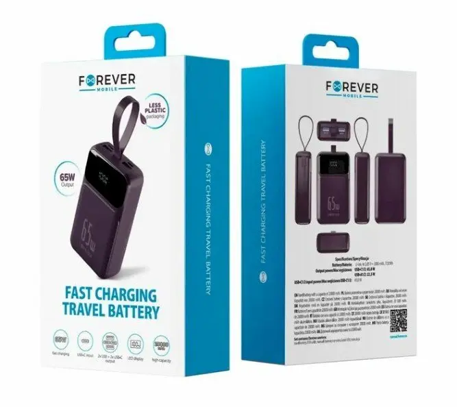 Forever Vibe-TB65 Power Bank 20000 mAh Photo 3