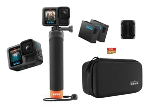 GoPro HERO13 Black Rīcības kamera Aksesuāru komplekts 5.3K Ultra HD 27.6 MP CMOS Sensors 240 kadri/s Wi-Fi Bluetooth GPS