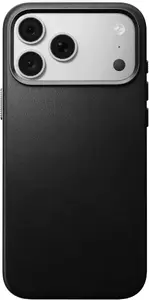 Nomad Traditional Leather Case melns dabīgās ādas vāciņš iPhone 18 Pro un iPhone 17 Pro viedtālruņiem