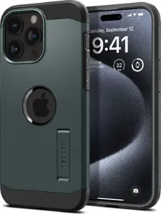 Чехол для смартфона Spigen Tough Armor MagSafe для iPhone 15 Pro, abyss green