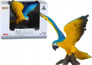 LEANToys 18989 Blue and Yellow Macaw Parrot Figurine 7 cm