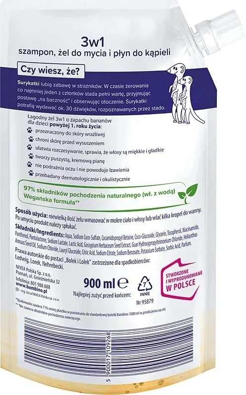 Nivea Bambino Ķermeņa un matu gels