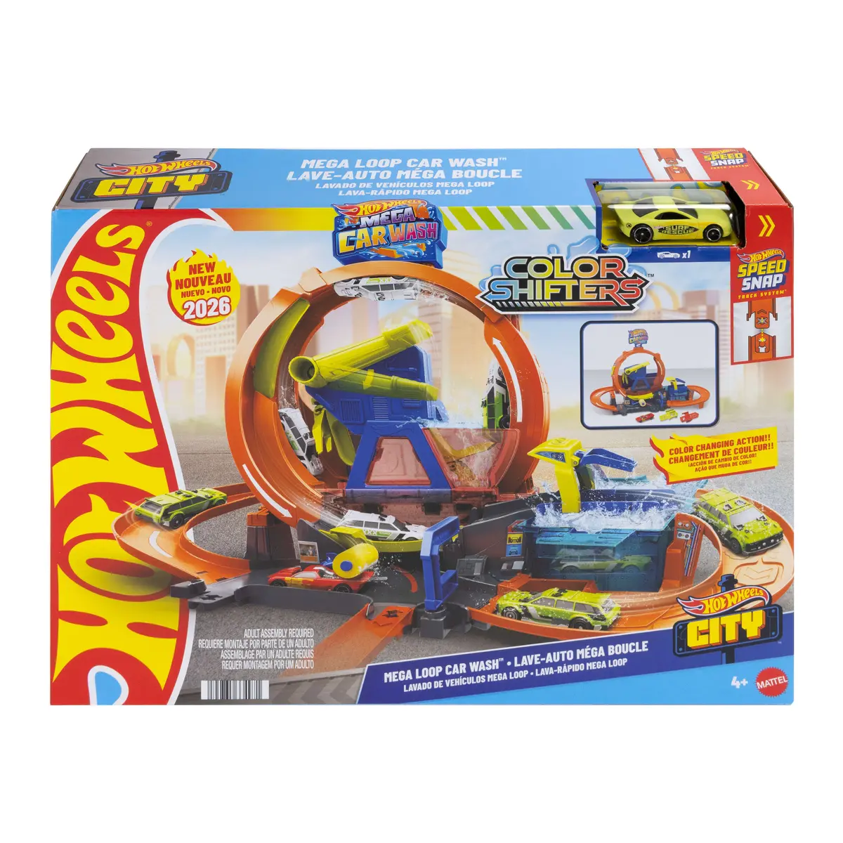 Игровой набор Hot Wheels City Mega Loop Car Wash JHL97 Photo 6