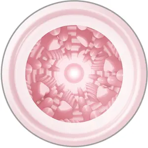 PRETTY LOVE Мужской мастурбатор Egg Модель 2 Розовый Водонепроницаемый TPR и ABS с ребристой текстурой