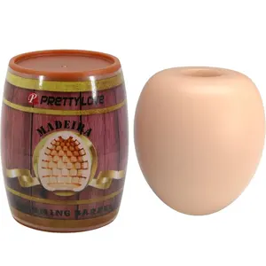 PRETTY LOVE Мужской мастурбатор Egg Flesh Model 2 водонепроницаемый TPR и ABS ребристая текстура
