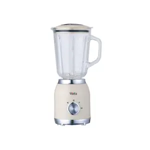 Oliver Voltz 55OV51162G krēmkrāsas galda blenderis 600W ar 1.5 L stikla krūzi 2 ātrumiem impulsa režīmu un 4 nerūsējošā tērauda asmeņiem