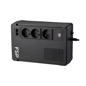 FSP ECO 800 Line-Interactive Uninterruptible Power Supply 0.8 kVA 480 W with 3 AC Outlets and Rackmount Form Factor