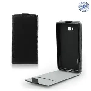HQ Flexi Slim Flip Vertical Case for Samsung i9500 Galaxy S4 Silicone Holder Black