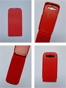 HQ Iron Slim Flip Vertical Case with Plastic Holder for Samsung i9300 Galaxy S3 Red