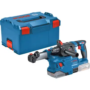 Bosch Power Tools Akumulatora perforators GBH 18V-22 Professional 18V ar GDE 18V-12 putekļu nosūkšanas sistēmu L-BOXX 238 Bez akumulatora un lādētāja