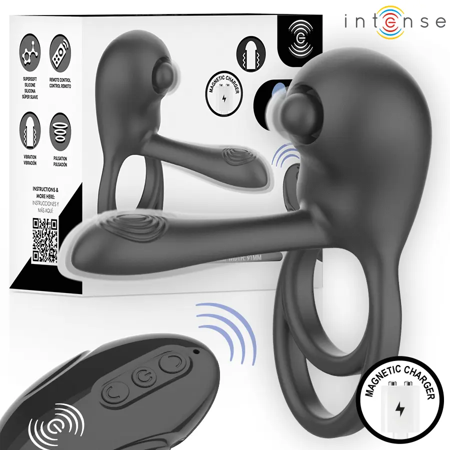 INTENSE Spike Remote Control vibrējošais dzimumlocekļa