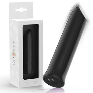 INTENSE TODRICK Black Clitoral Stimulating Bullet with 10 Vibration Modes and Magnetic Charger