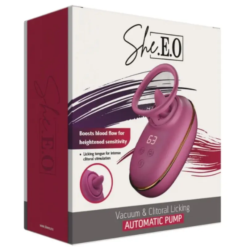 She.E.O SHE.E.O Automatic Clitoral Stimulating Pump Purple Photo 6