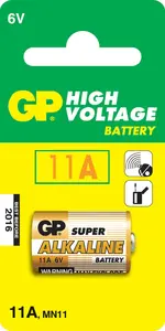 GP Batteries Щелочная высоковольтная батарейка 11A Одноразовая 6 В 1 шт.