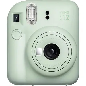 Fujifilm Instax Mini 12 Instant Film Camera Mint Green with Automatic Exposure Control and Macro Mode