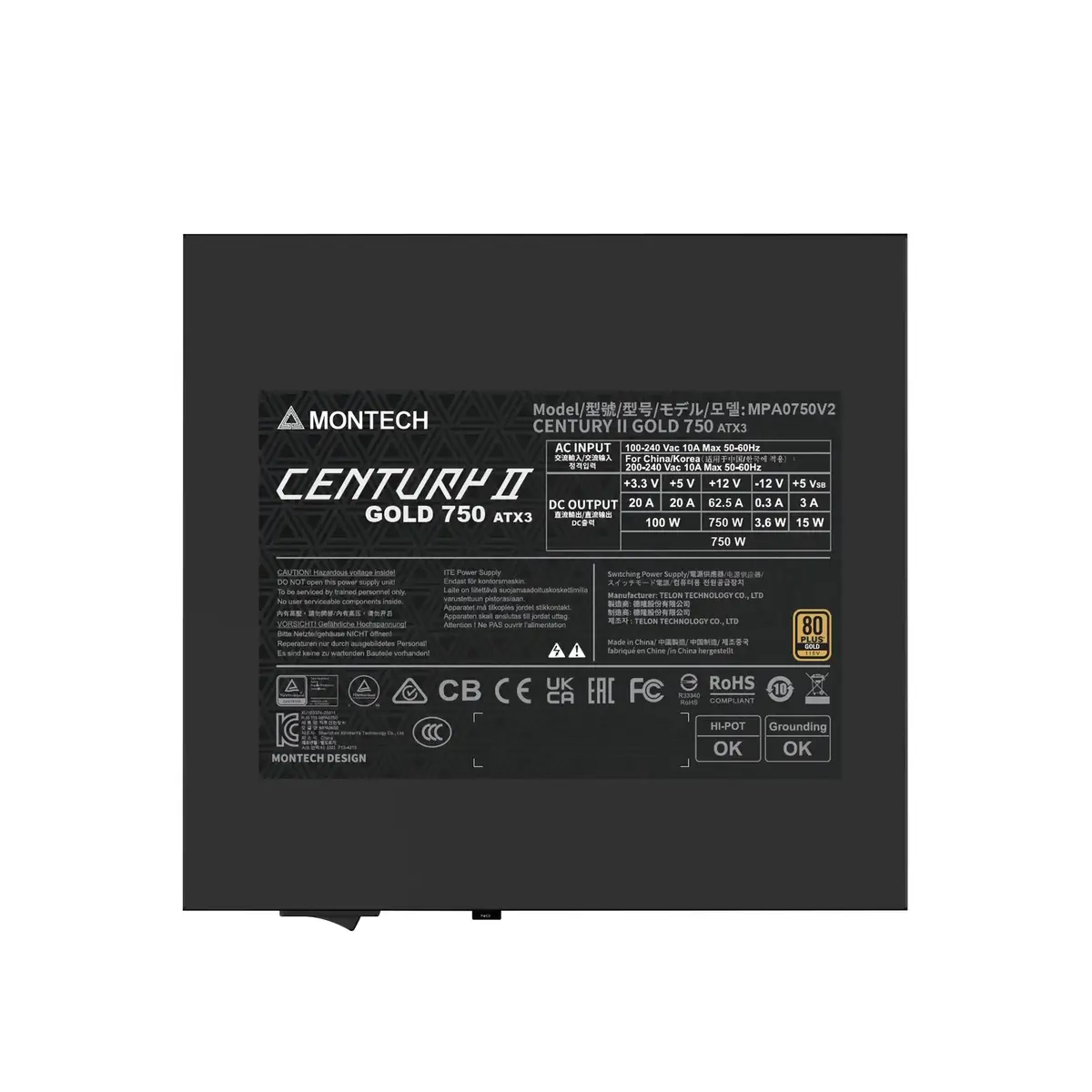 Блок питания Montech CENTURY II 750 Photo 5