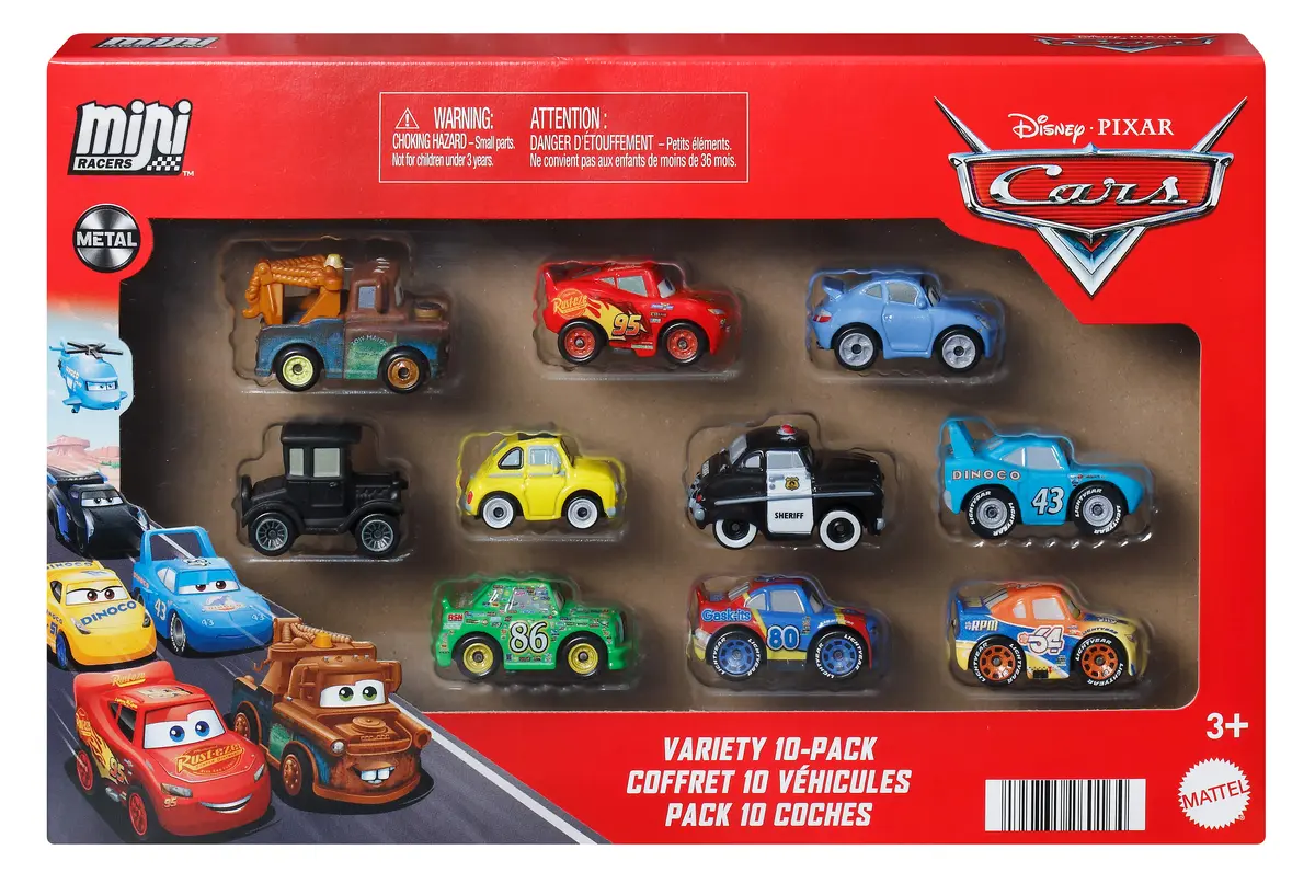 Mattel Disney Cars 10 mini mašīnu